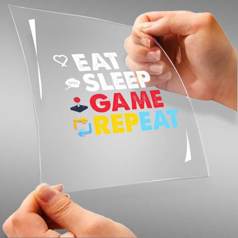 Eat Sleep Game Repeat A4 StickZing