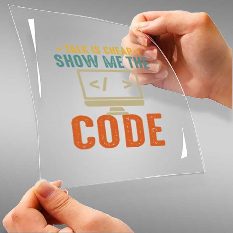 Talk Is Cheap Show Me The Code A4 StickZing