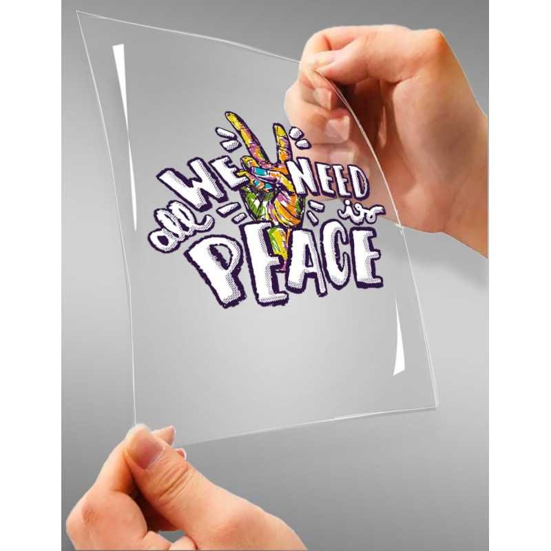 We Need All Is Peace A4 StickZing