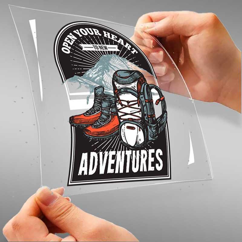 Open Your Heart To New Adventure A4 StickZing