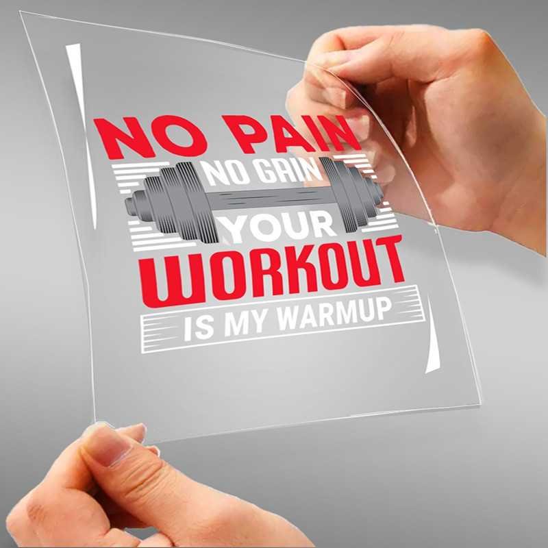 No Pain No Gain Your Workout Is My Warmup A4 StickZing