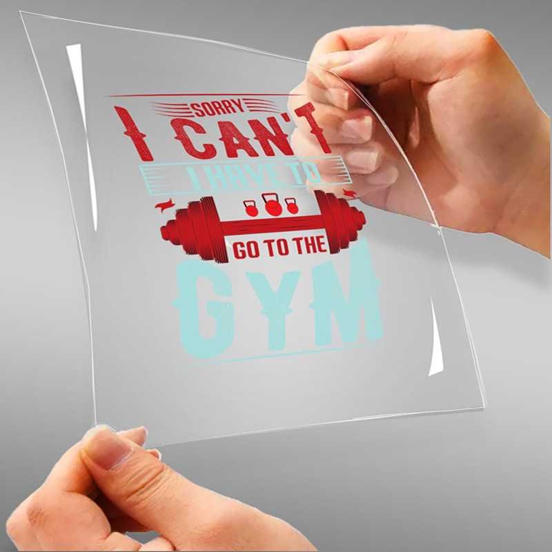 Sorry I Can't I Have To Go To The Gym A4 StickZing