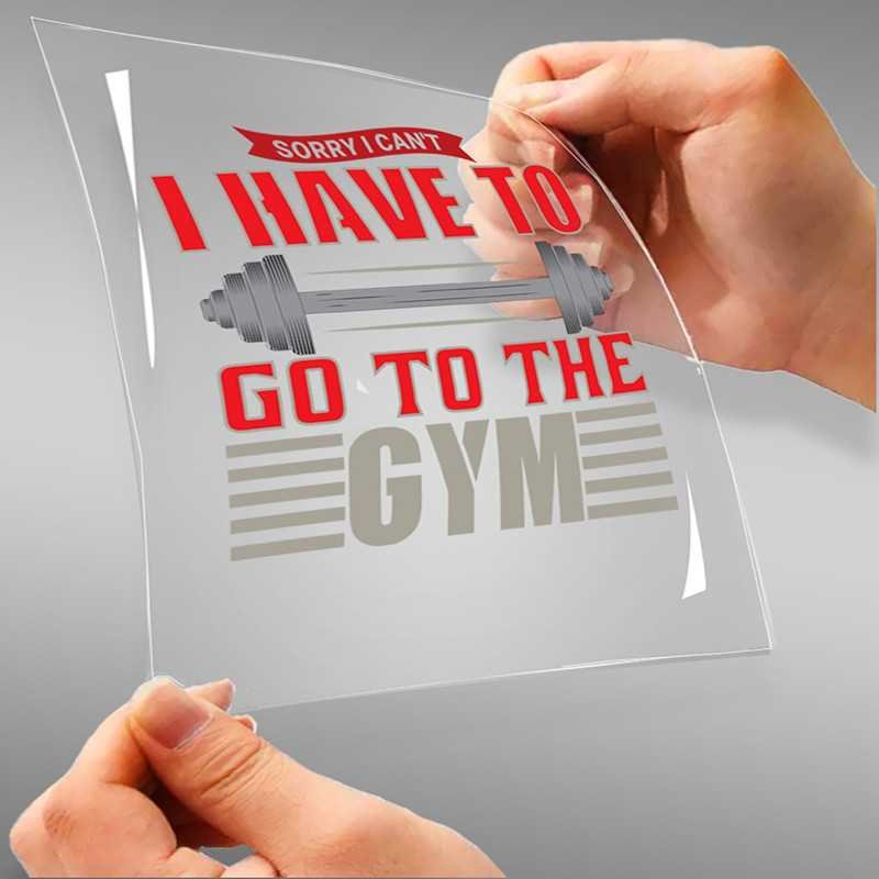 Sorry I Can't I Have To Go To The Gym A4 StickZing