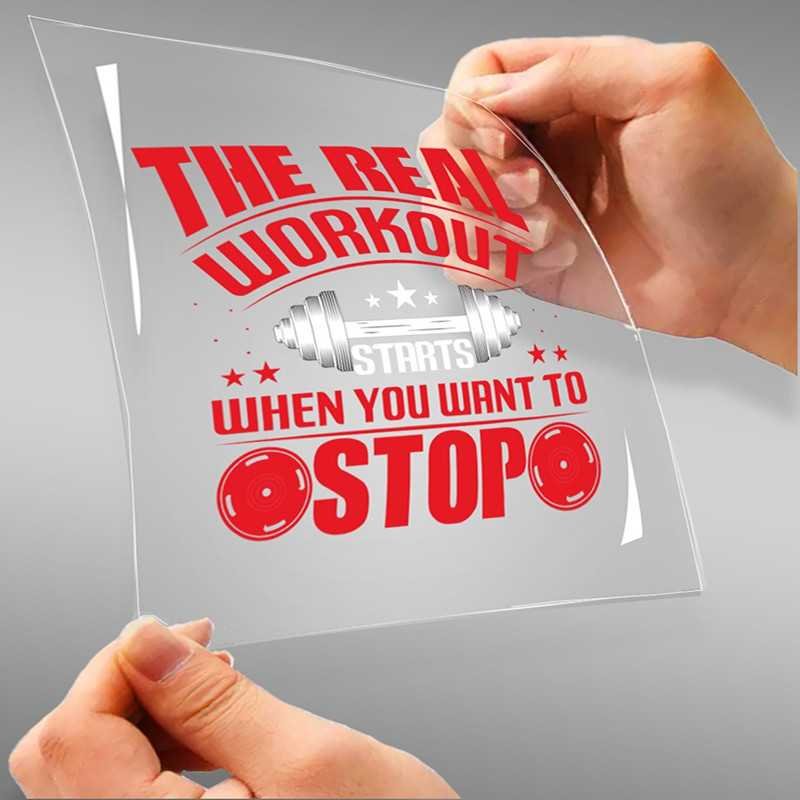 The Real Workout Starts When You Want To Stop A4 StickZing